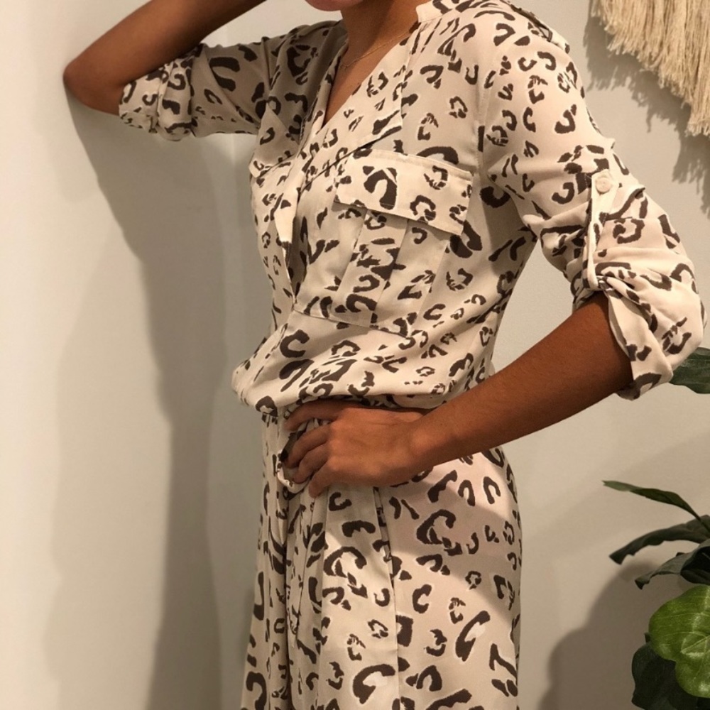 BCBG Safari Leopard mini dress